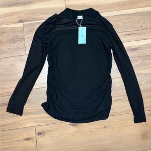 Elegant Black Long Sleeve Top